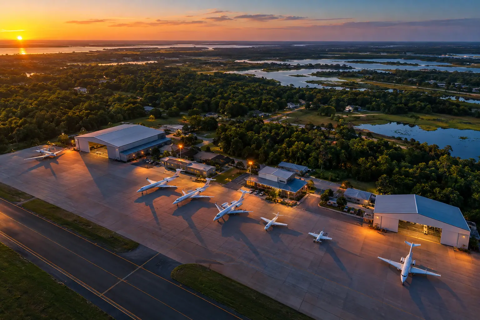 Private jets at Dallas Love Field