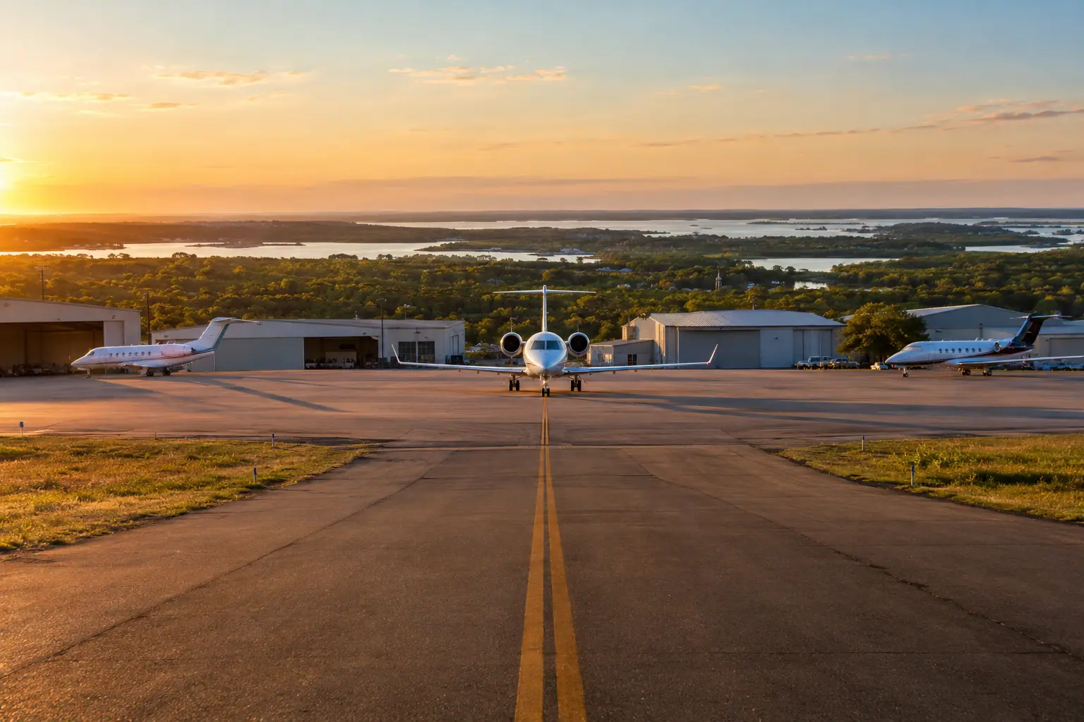 Private jets at Teterboro Airport