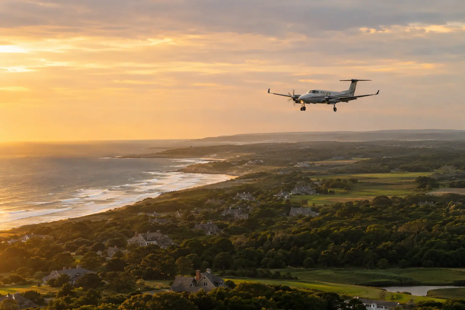 Private jet New York to The Hamptons